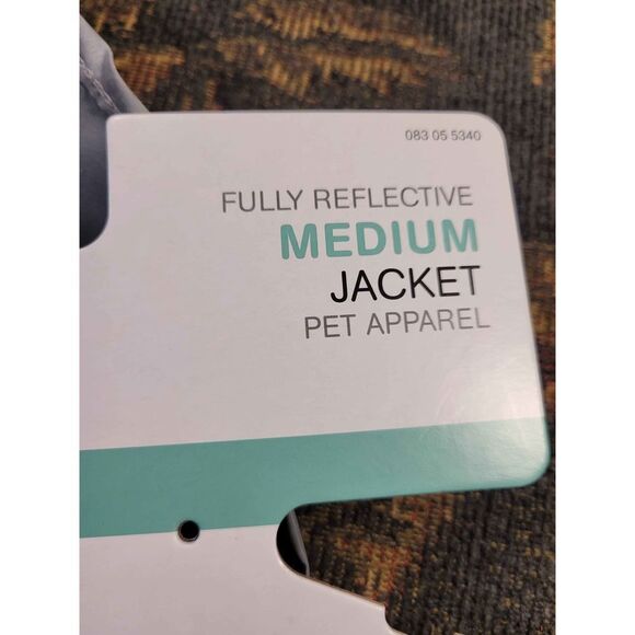 Boots & Barkley Silver Fully Reflective Dog Jacket- Size M- NWT - Picture 6 of 7